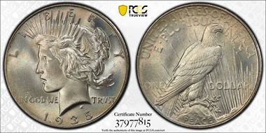1935 $1 MS66+