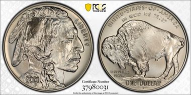 2001-D $1 Buffalo MS69