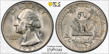 1953-D/S 25C OMM FS-601 MS65