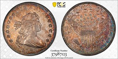 1798 $1 Large Eagle AU55