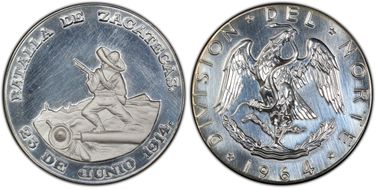 1964 Medal Grove-910a Battle of Zacatecas Ag SP62