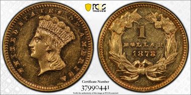 1878 G$1 PR58