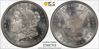 1880-S $1 MS67+