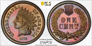 1872 1C PR65BN
