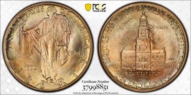 1926 $2.50 Sesquicentennial MS66+