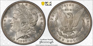 1892 $1 MS65+