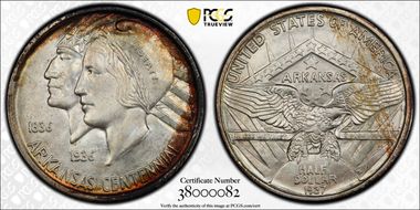 1937-S 50C Arkansas MS67