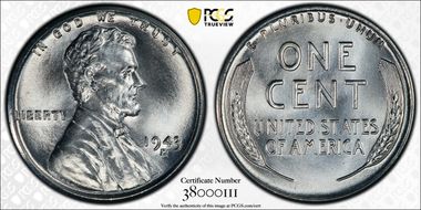 1943-D 1C MS68