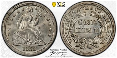1852 10C MS66