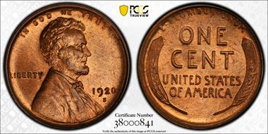 1920-S 1C MS65RD