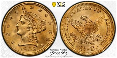 1905 $2.50 MS67