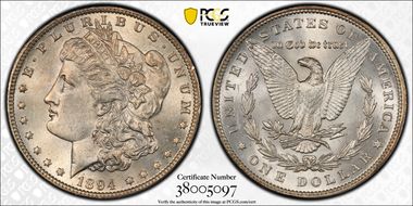 1894 $1 MS63