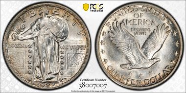 1927 25C AU58