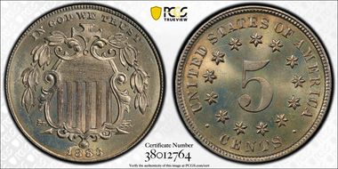 1883 5C Shield MS66