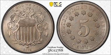 1868 5C Rev of 1868, FS-901 MS65