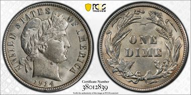 1914 10C MS63