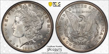 1884 $1 MS67