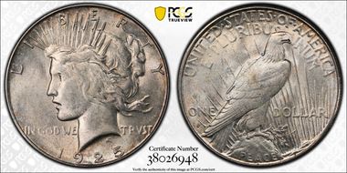 1925-S $1 AU58