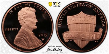 2019-W 1C Shield PR70DCAM