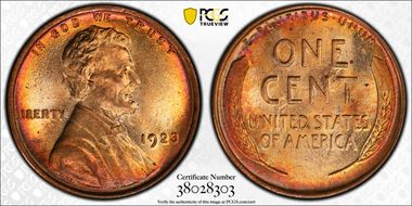 1923 1C MS66+ RD