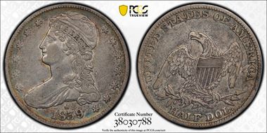 1839-O 50C GR-1, RPM VF30