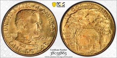1922 G$1 Grant, No Star MS67+
