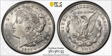 1921-S $1 MS66