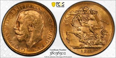 1913-P Sov S-4001 MS63+