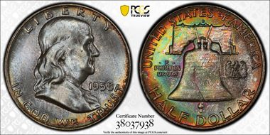 1958-D 50C MS66+ FBL