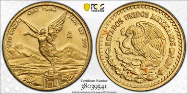 2002-Mo 1/20 oz Libertad Au MS67