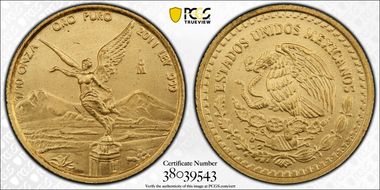 2011-Mo 1/10 oz Libertad Gold MS69