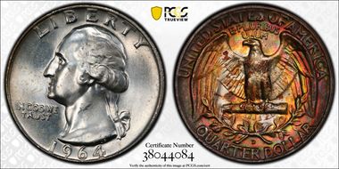 1964-D 25C MS66