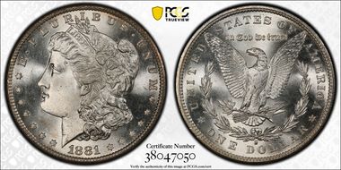 1881-S $1 MS67