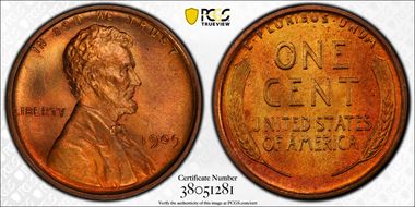 1909 VDB 1C MS66+ RD