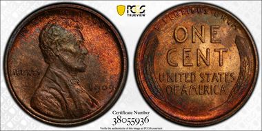 1909 1C Lincoln MS64RB