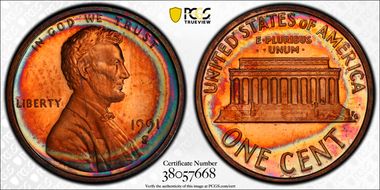 1991-S 1C PR65RB
