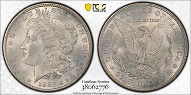 1885 $1 MS65