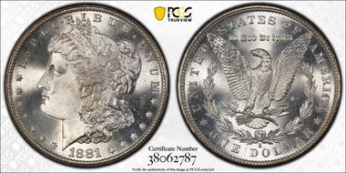 1881-S $1 MS66