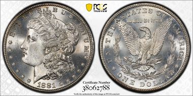 1881-S $1 MS66