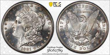 1881-S $1 MS66