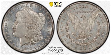 1879-S $1 VAM 6, Reverse of 1878 AU58