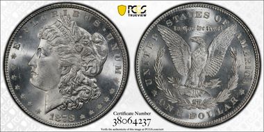 1878 7TF $1 Reverse of 1878 MS65