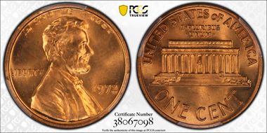 1972 1C Doubled Die Obverse MS65RD