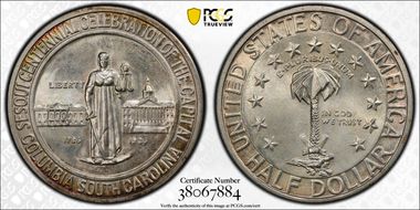 1936-S 50C Columbia MS64