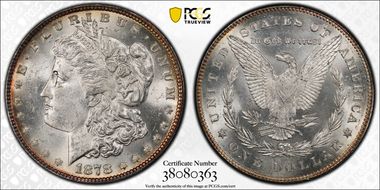 1878 7/8TF $1 VAM 30, Extra Talons MS63