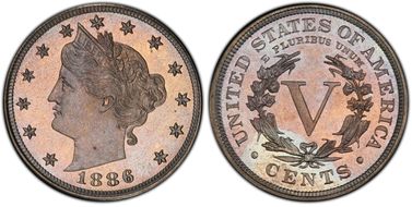 1886 5C PR67+