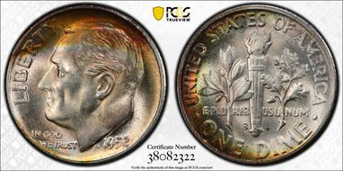 1952-S 10C MS67+