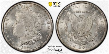 1879-CC $1 Capped Die MS62