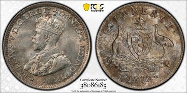 1912 6D MS63+