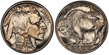 1937-S 5C MS67+